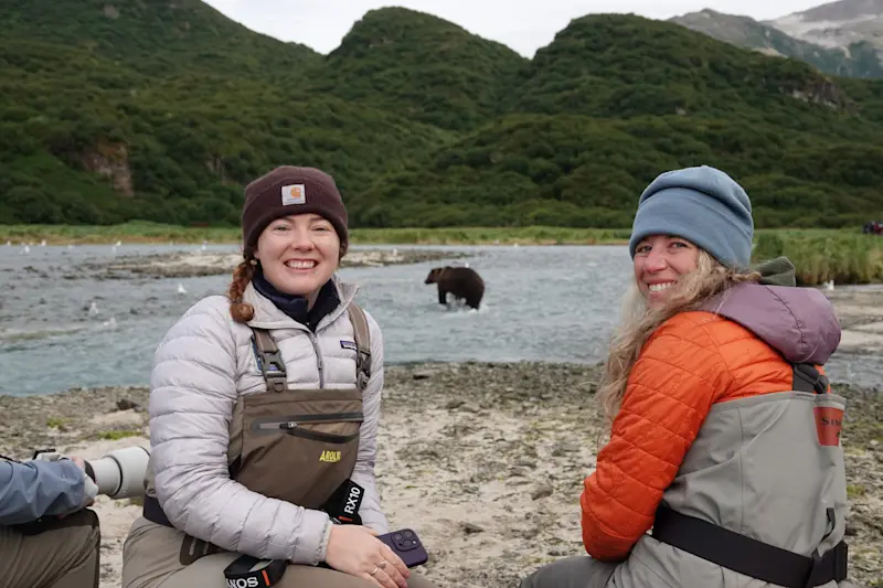 Bear Viewing in Geographic Harbour from the Natural Habitat Ursus in Katmai National Park, Alaska.
