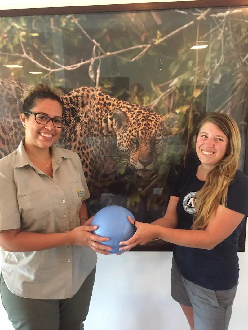 Visiting Caiman Lodge & Donating a OneWorld Soccer Ball to the community, Brazil.