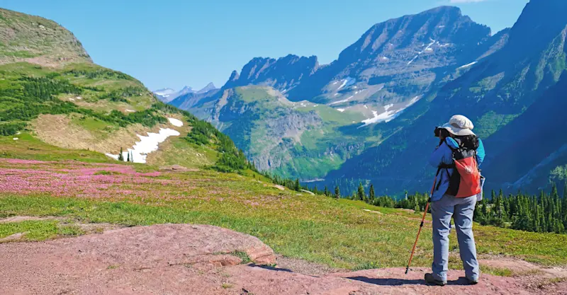 Nat Hab guest, Glacier National Park, Montana.