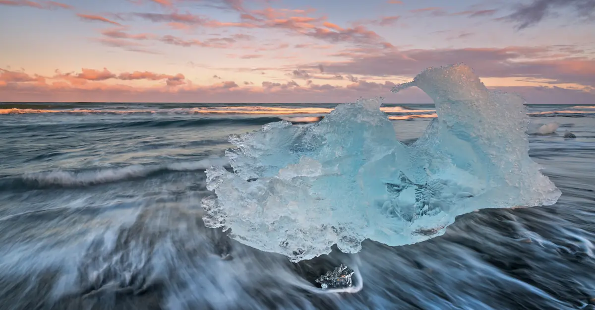 Iceberg at Diamond Beach, Iceland.