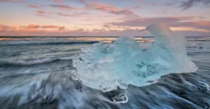 Iceberg at Diamond Beach, Iceland.