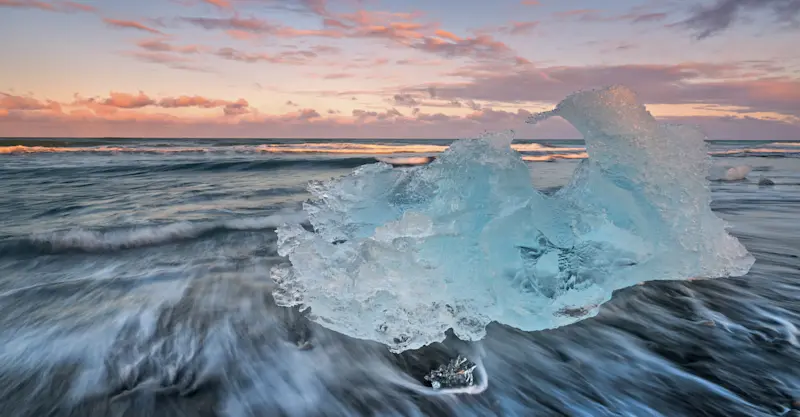 Iceberg at Diamond Beach, Iceland.