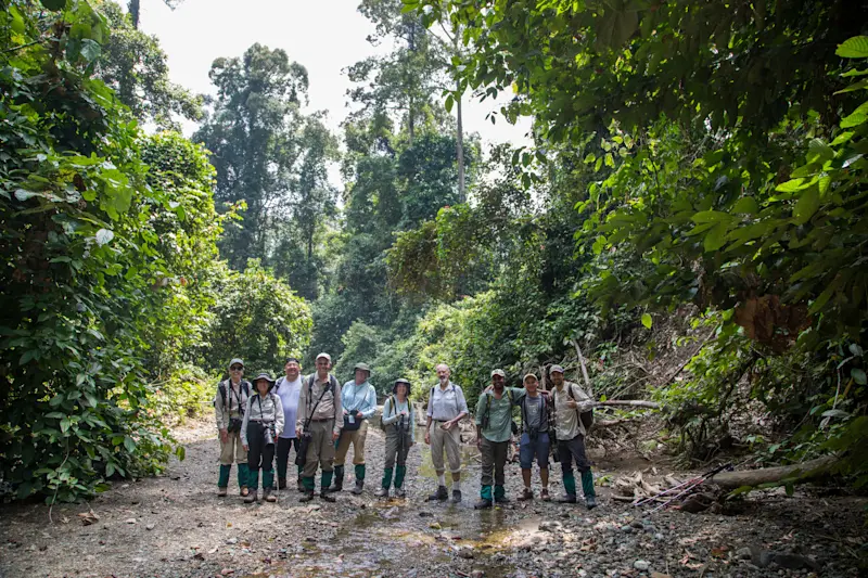 Nat Hag guests, Borneo.