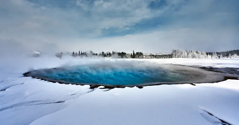 Hot spring, Yellowstone National Park, Wyoming.
