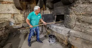 Traditional breadmaking, Videmonte, Portugal.
