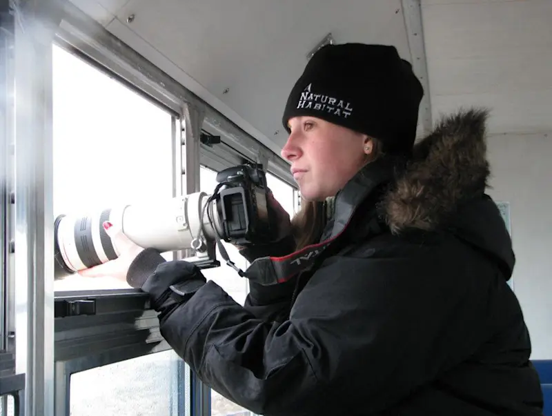 My very first Nat Hab trip! Photographing polar bears at age 15 in Churchill. 