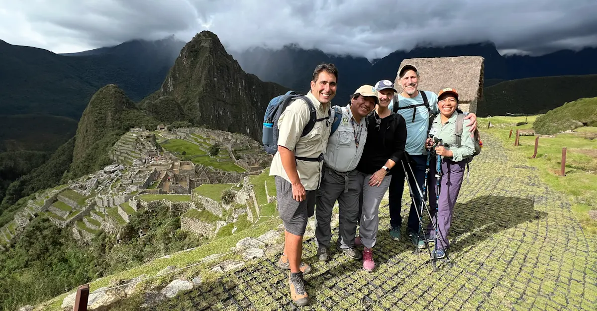 Exploring Machu Picchu with Ben, Nice, and our Expedition Leaders, Peru, 2023. 