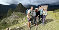 Exploring Machu Picchu in Peru. 