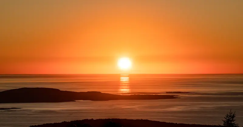 Sunset, Acadia National Park, Maine.