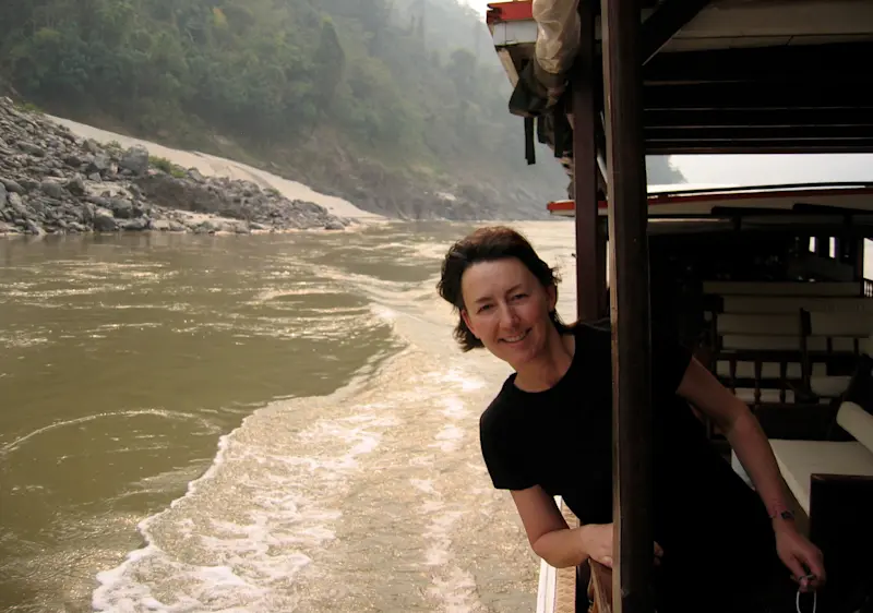 Cruising down the Mekong river from Northern Thailand to Luang Prabang, Laos.