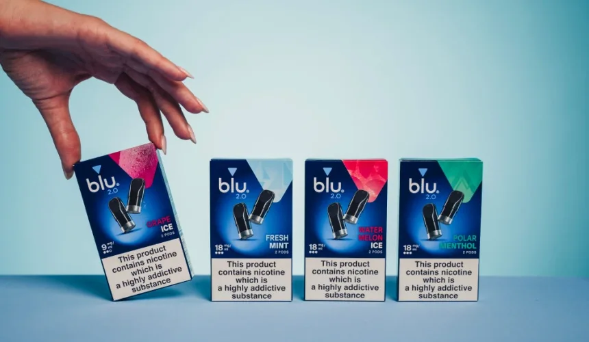 Blu 2.0 is here vape pods with hand | Image in article