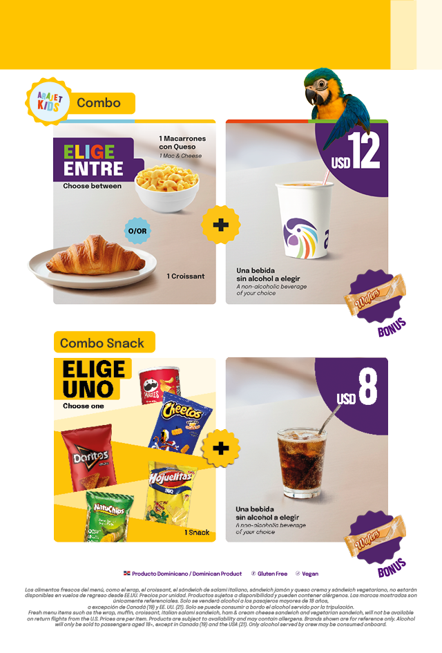 Menú Combos Parte 2