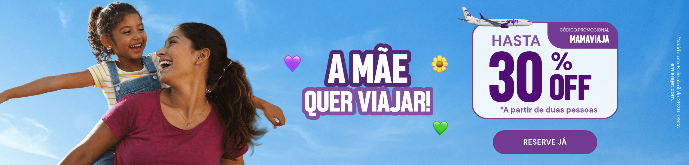 Dê a ela a viagem que ela merece!