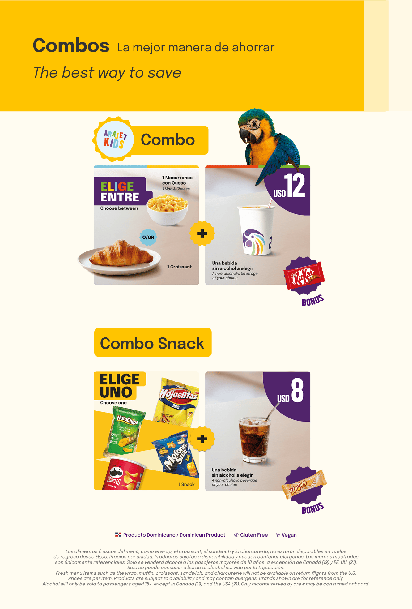 Menú Combos Parte 2