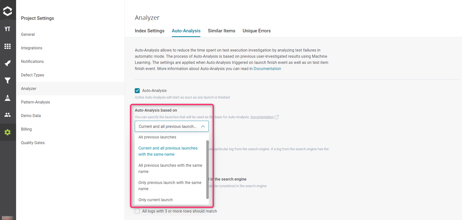 Base for Auto-Analysis
