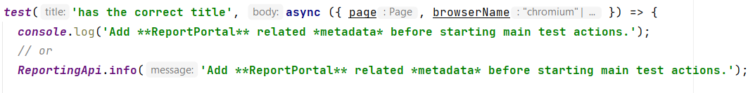 Adding logs with specific log levels