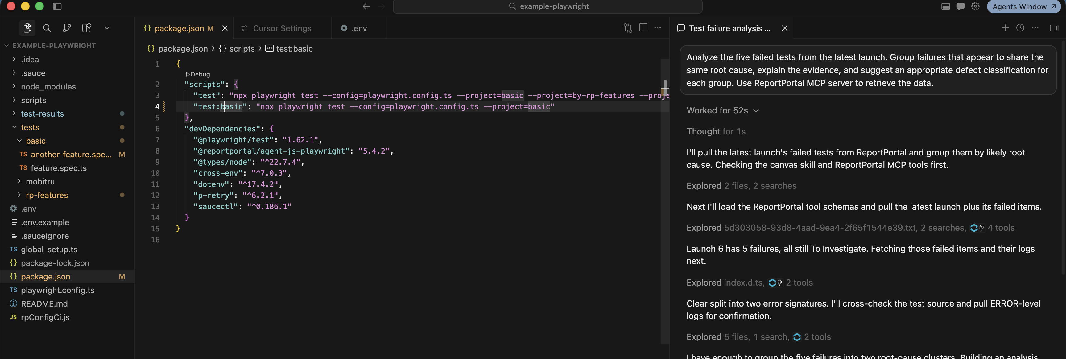 The example prompt