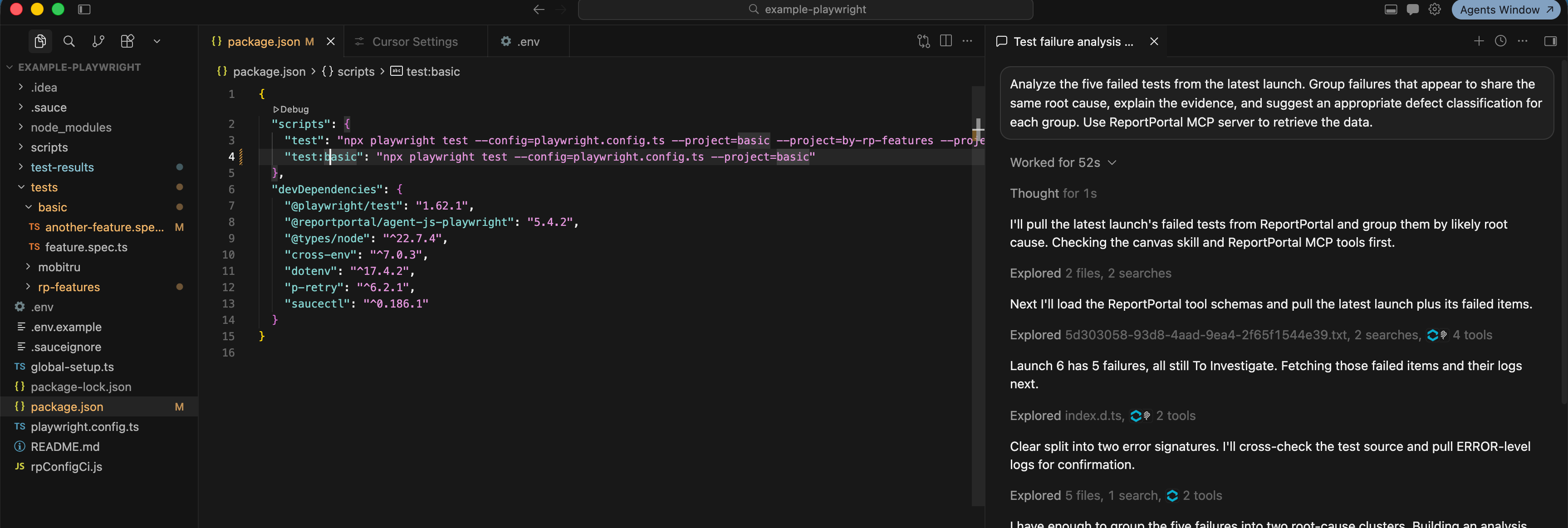 The example prompt