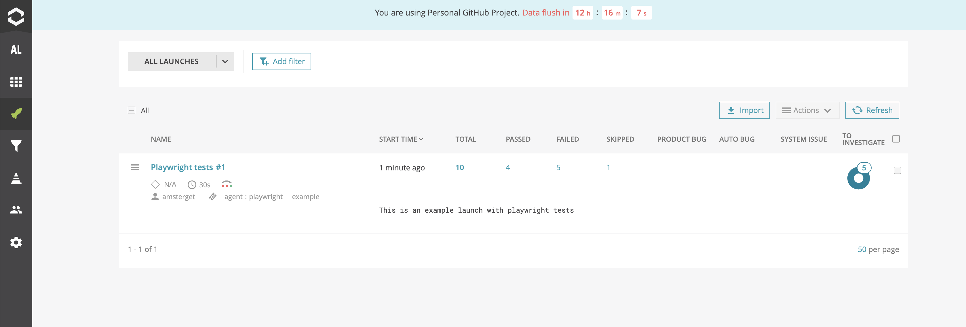 New failures in ReportPortal