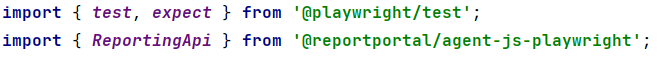 Importing the "ReportingApi" from the agent package