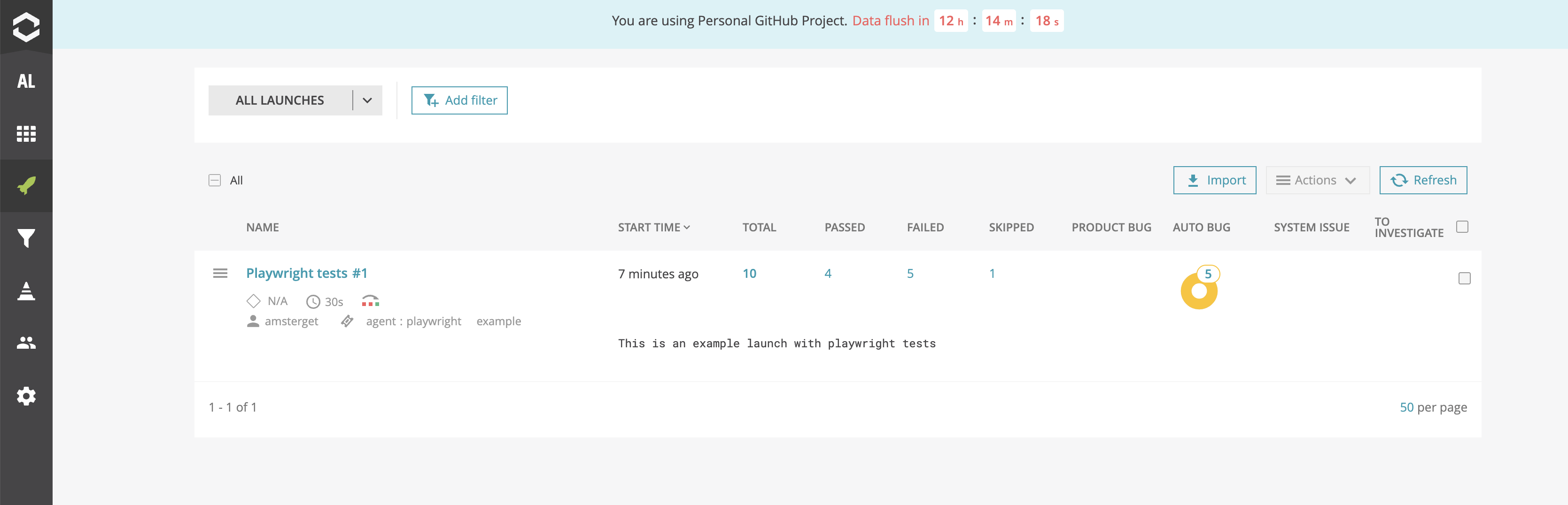 Applying suggestions regarding defect types in ReportPortal