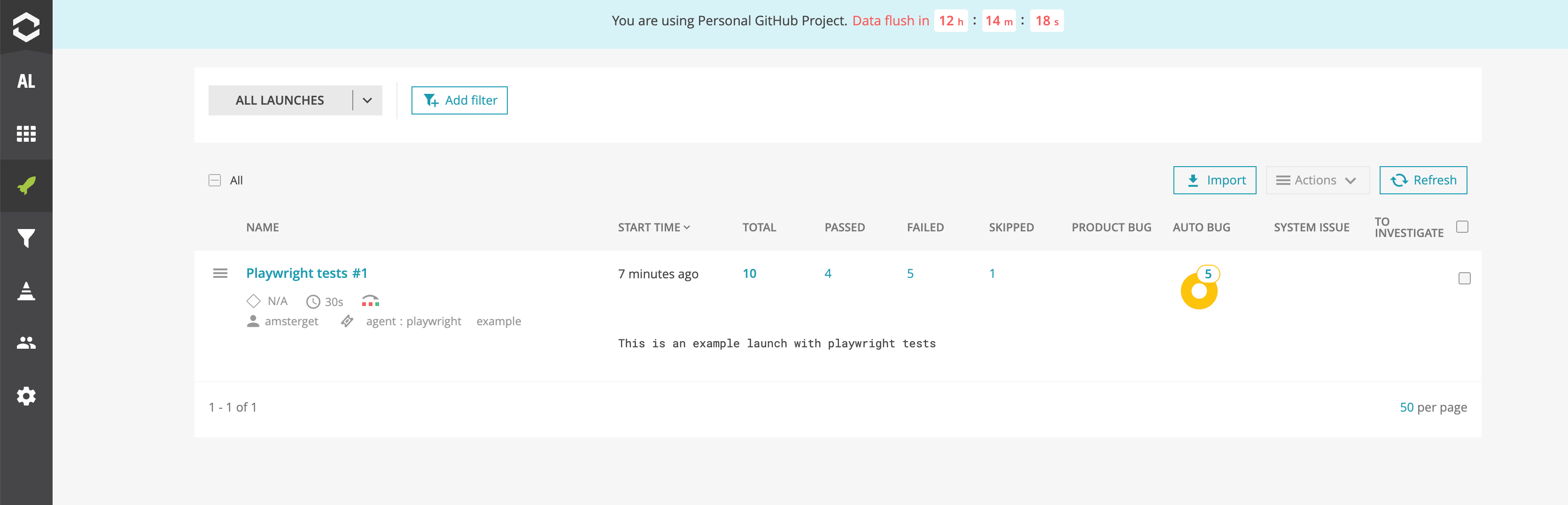 Applying suggestions regarding defect types in ReportPortal