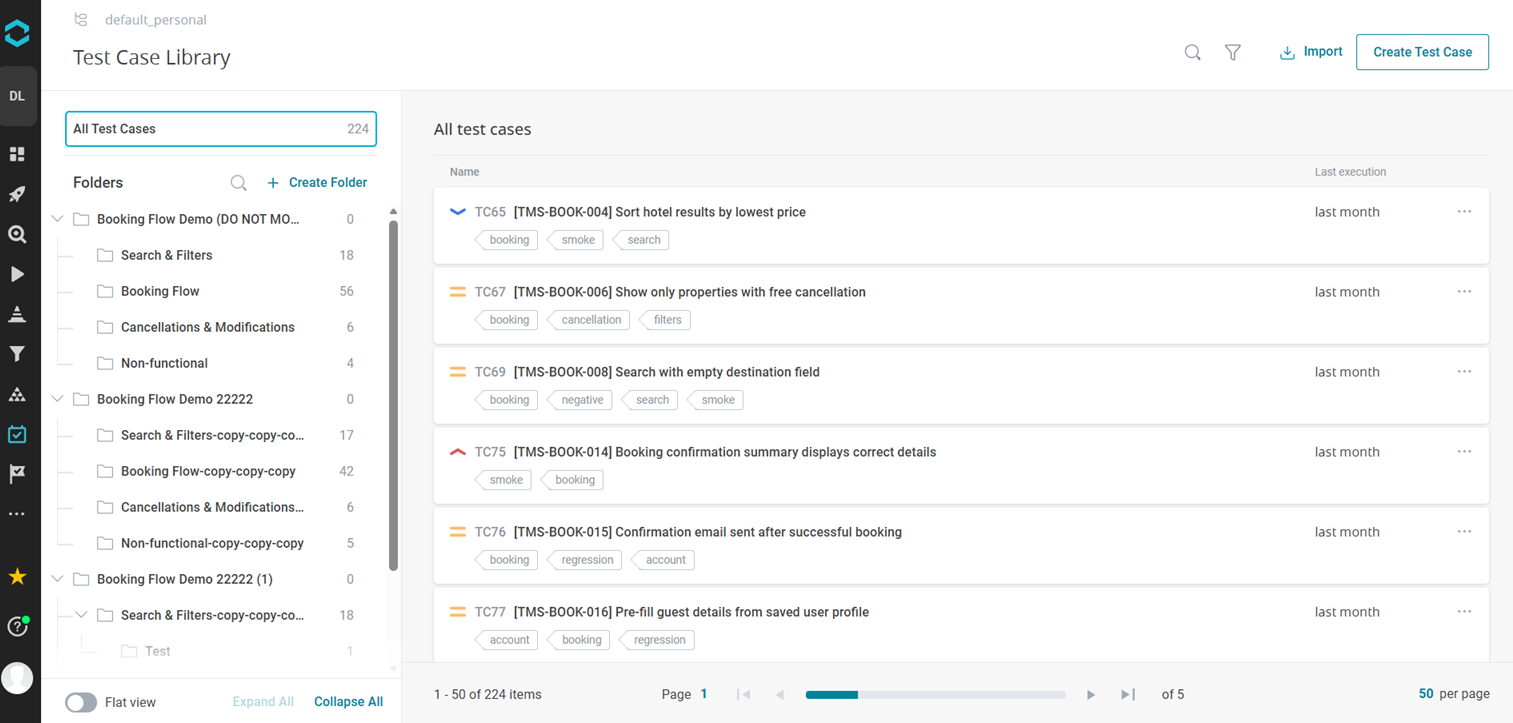 Test Case Library