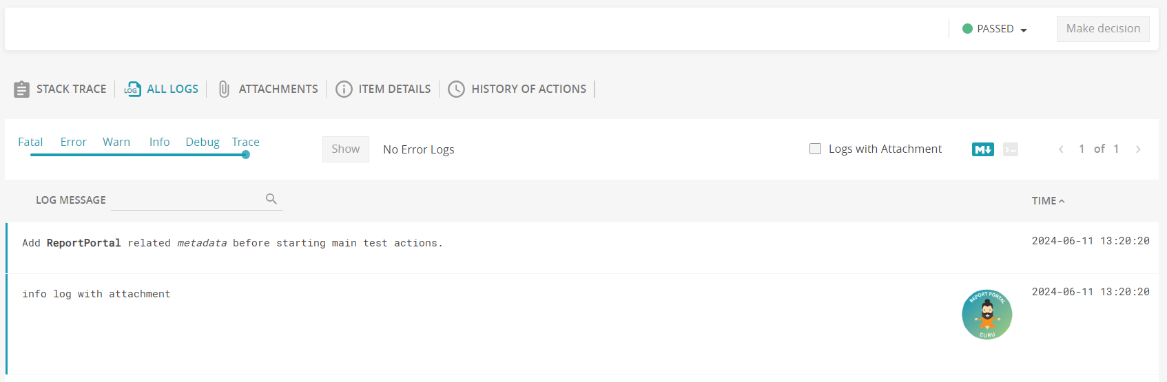 Attachments in the Launch