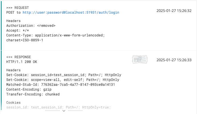 Session ID in the logs