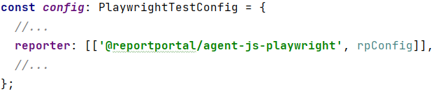 Instructing Playwright to use the agent as a reporter