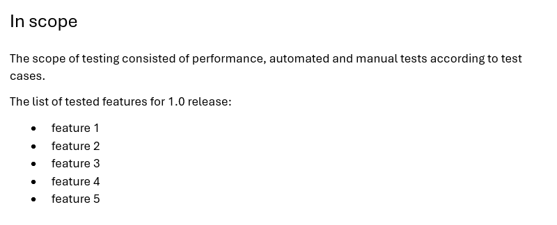 The scope of testing