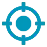 An icon of a target