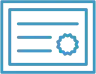 Icon of a certificate