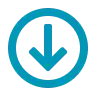 Icon of an arrow down
