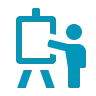 icon of person presenting