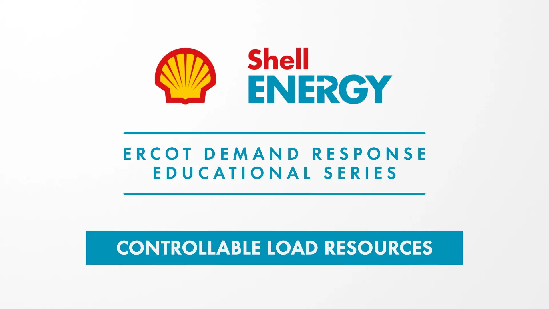 Demand Response - Controllable Load Resources