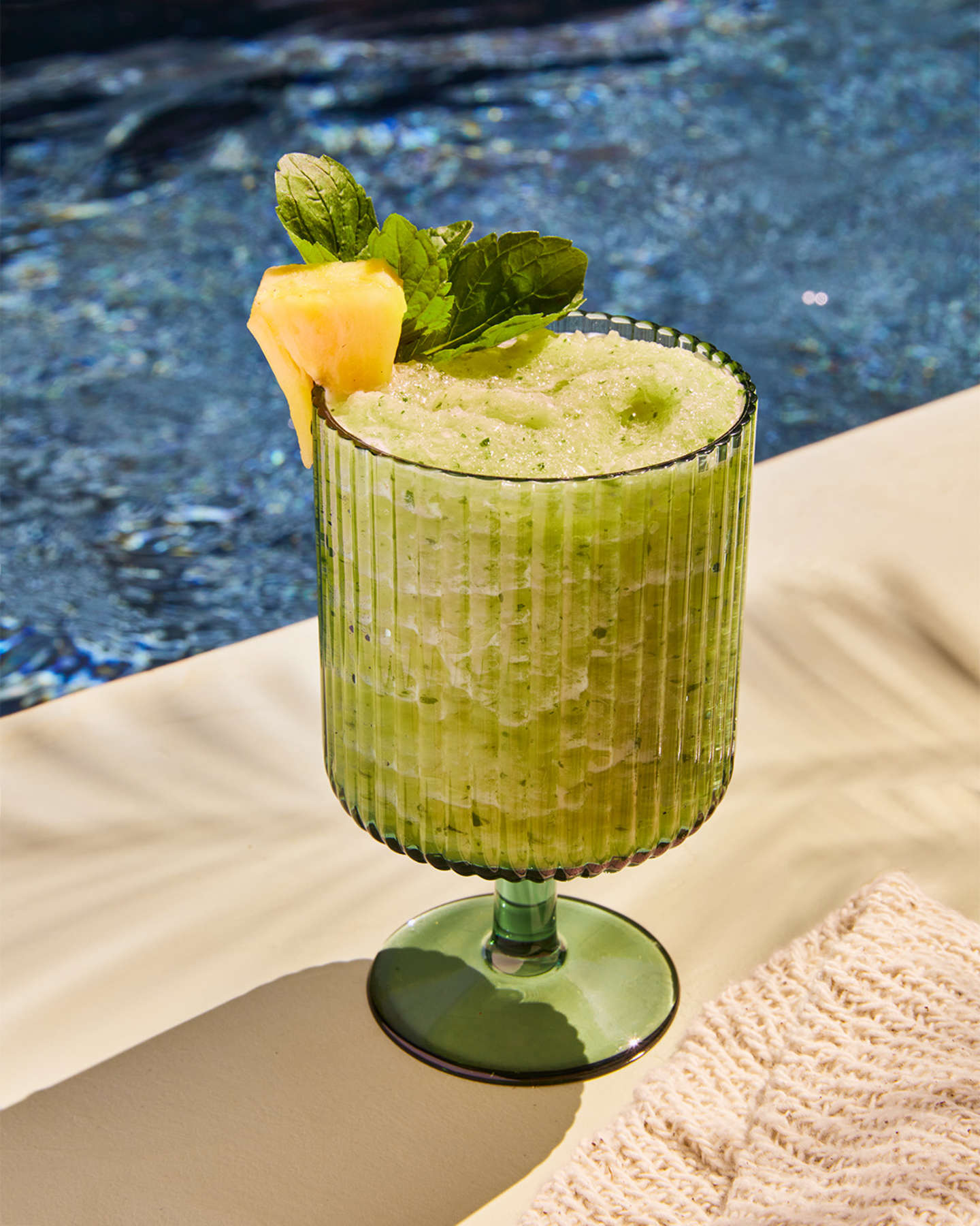 Pineapple Basil White Wine Slushie Shoppable