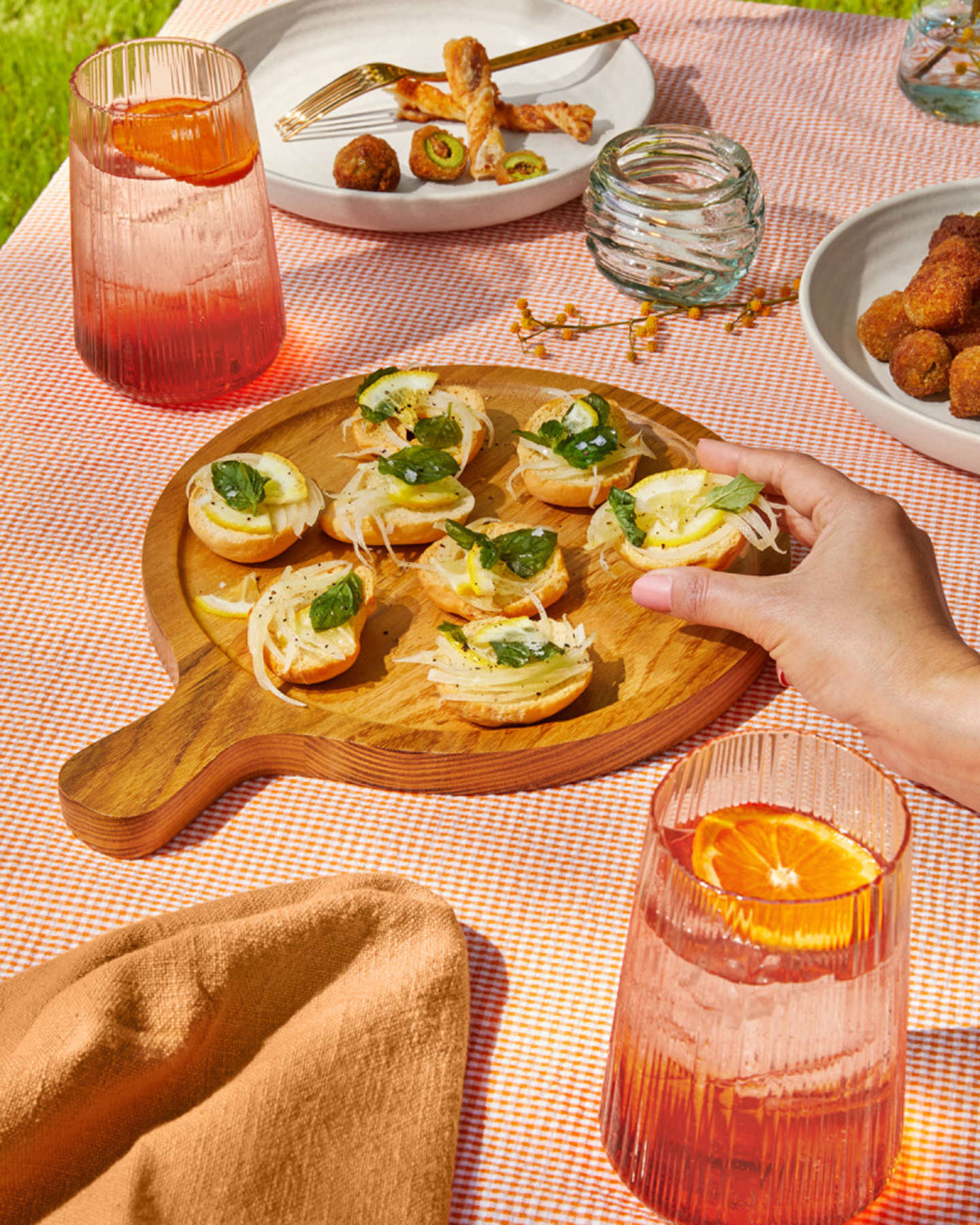 Lemon & Onion Crostini