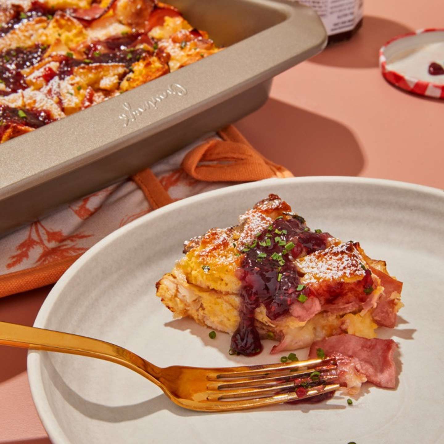 Monte Cristo English Muffin Brunch Casserole