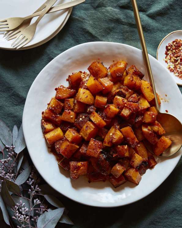 Cravings | Sweet & Spicy Butter-Roasted Butternut Squash