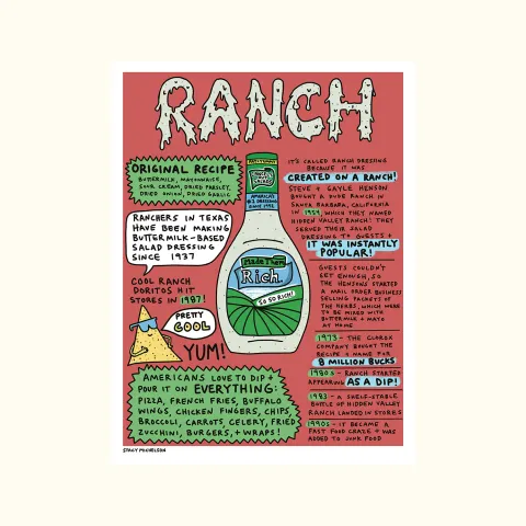 STACY MICHELSON RANCH DRESSING POSTER
