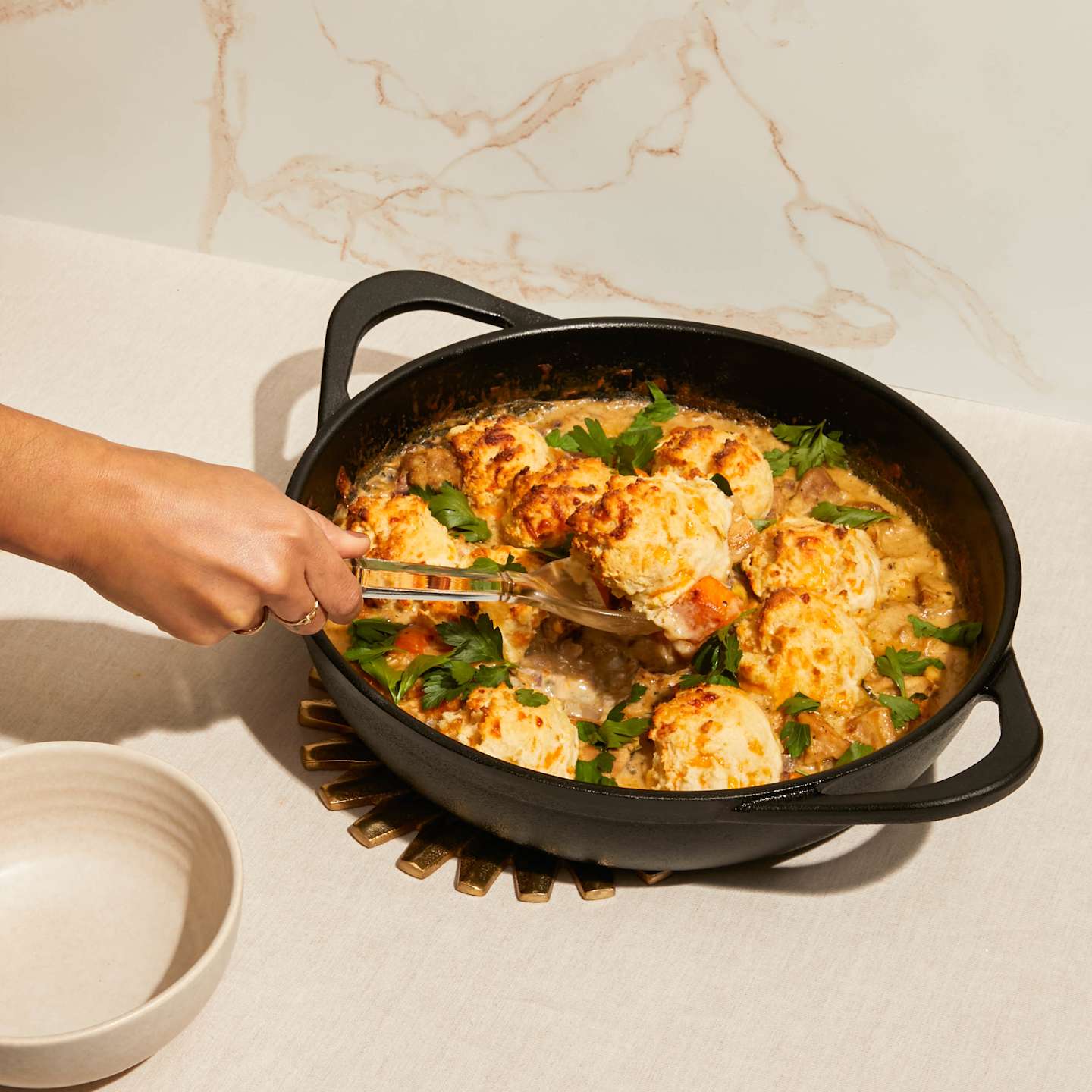 Family Pan Chicken and Dumplings