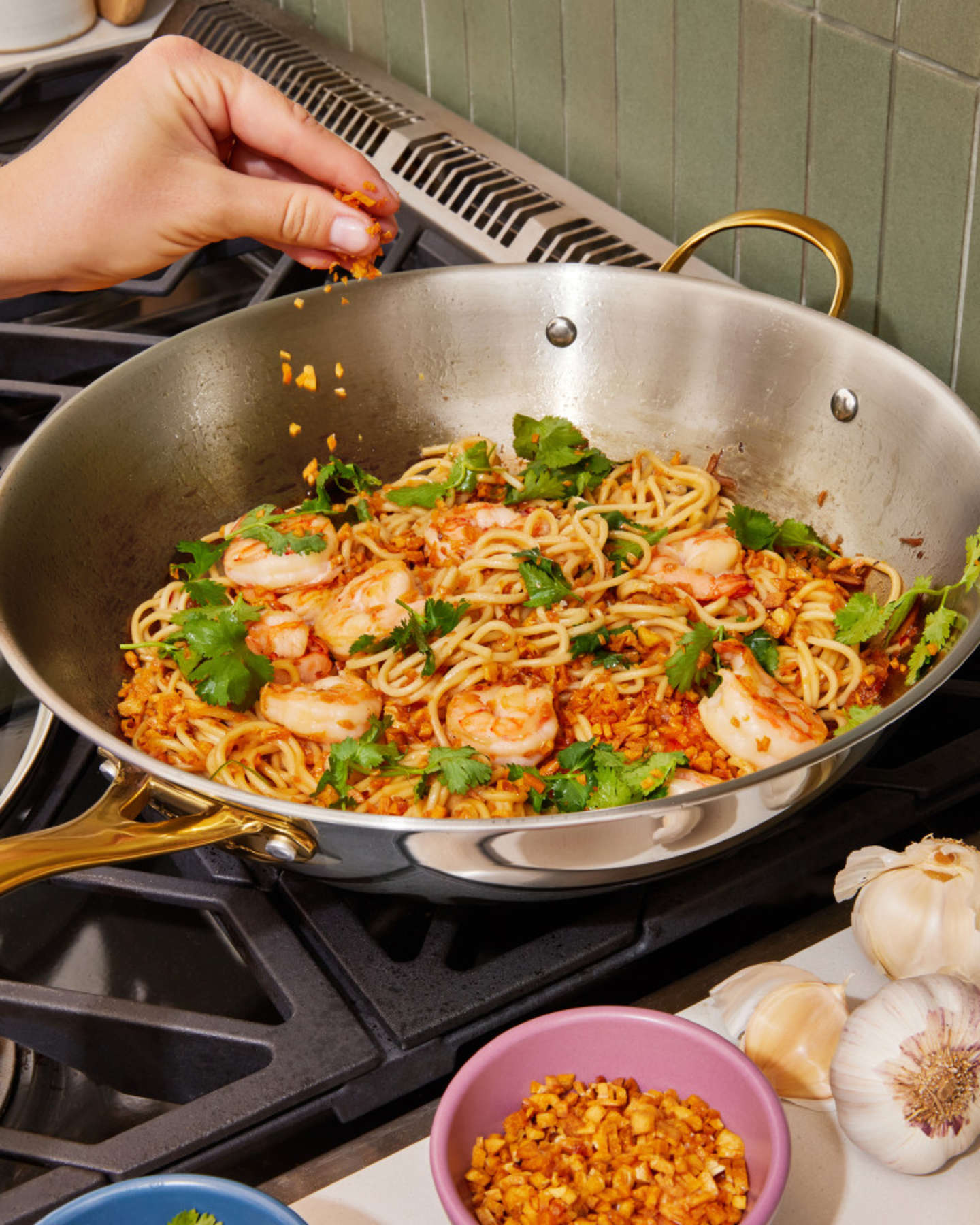 40 Cloves of Garlic Noodles Wok