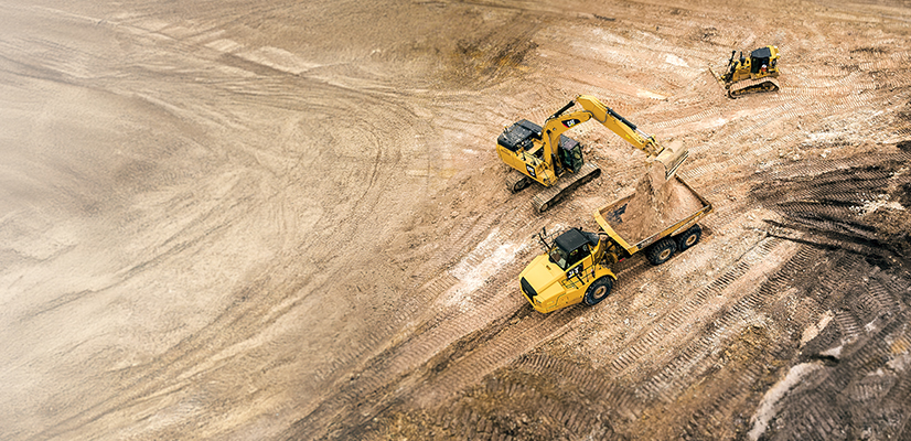 Trimble Earthworks grade control excavator with payload management