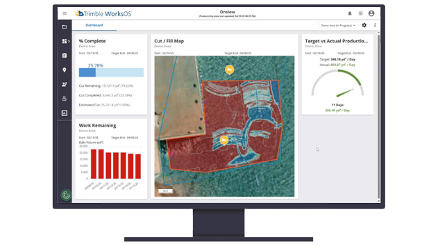 Trimble Marine Construction software being used in a marina dredging operation