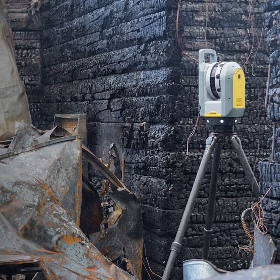 Trimble X7 激光扫描仪架设于犯罪现场