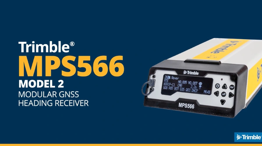 Graphic with Trimble MPS566 receiver