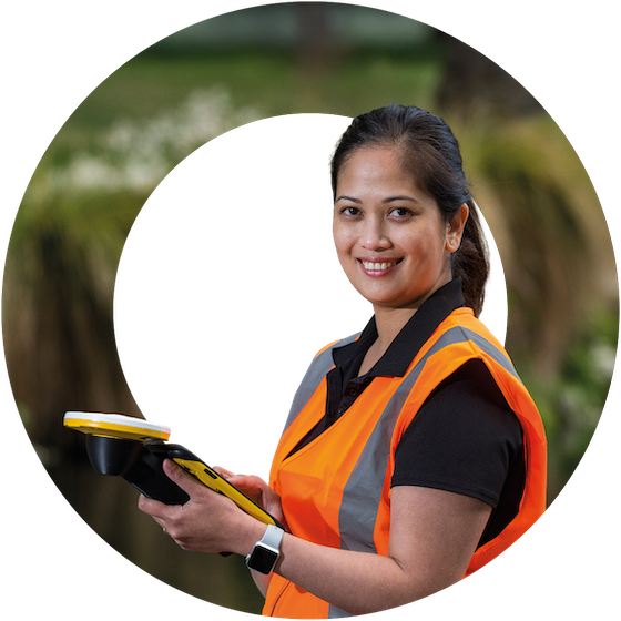 arcgis field maps on a monitor