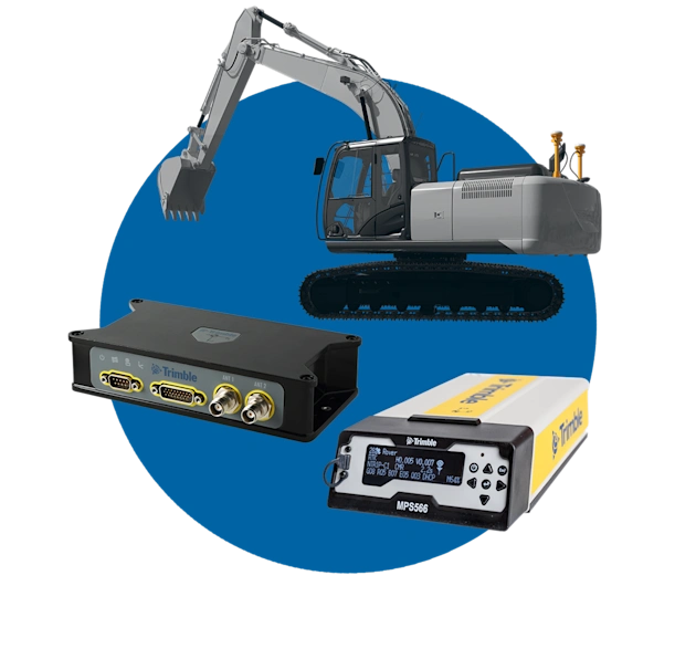 Heavy civil construction MPS566 and BX922 GNSS receivers