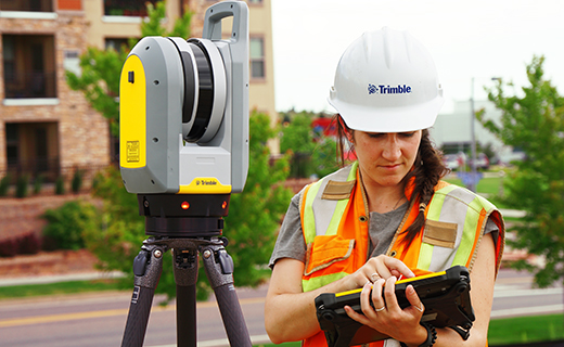 Trimble X7 und Tabletrechner